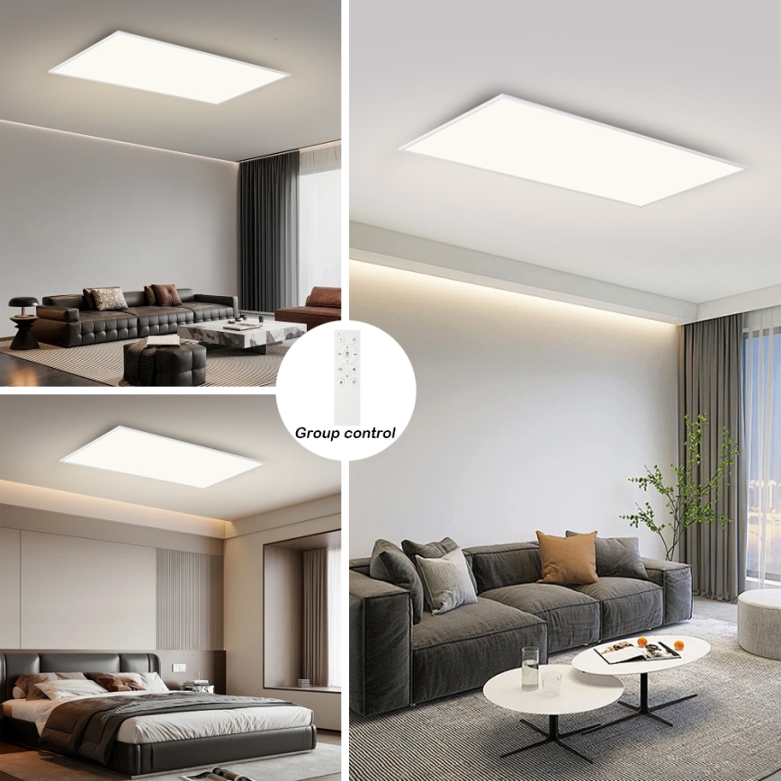 Brilagi - Plafonieră LED dimmabilă SLIMFRAME LED/80W/230V 120x60 cm 3000-6000K albă + telecomandă