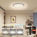 Brilagi - Plafonieră LED dimabilă SMART, 36W, 230V, Ø48 cm, 3000–6000K, Wi‑Fi Tuya Beacon + telecomandă
