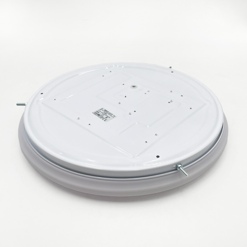 Brilagi - Plafonieră LED dimabilă MANAROLA SMART, 24W, 230V, 3000-6000K, Wi-Fi Tuya Beacon, Ø 41 cm, stejar + telecomandă
