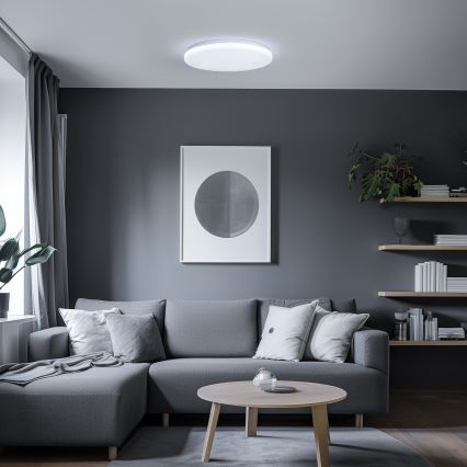 Brilagi - Plafonier LED SMART STARS dimabil, 36W, 230V, Ø 48 cm, 3000-6000K, Wi-Fi Tuya Beacon + telecomandă