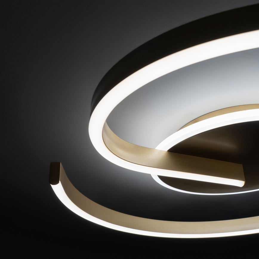 Brilagi - Lampă de tavan LED dimabilă SPIRAL, 56W, 230V, Ø 50 cm, 3000/4000/6000K, cu telecomandă