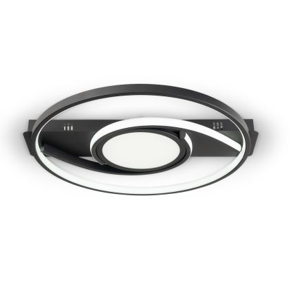 Brilagi - Plafonieră LED dimmabilă TWIRL LED/38W/230V 3000-6000K negru + telecomandă