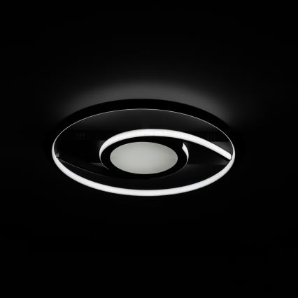 Brilagi - Plafonieră LED dimmabilă TWIRL LED/38W/230V 3000-6000K negru + telecomandă