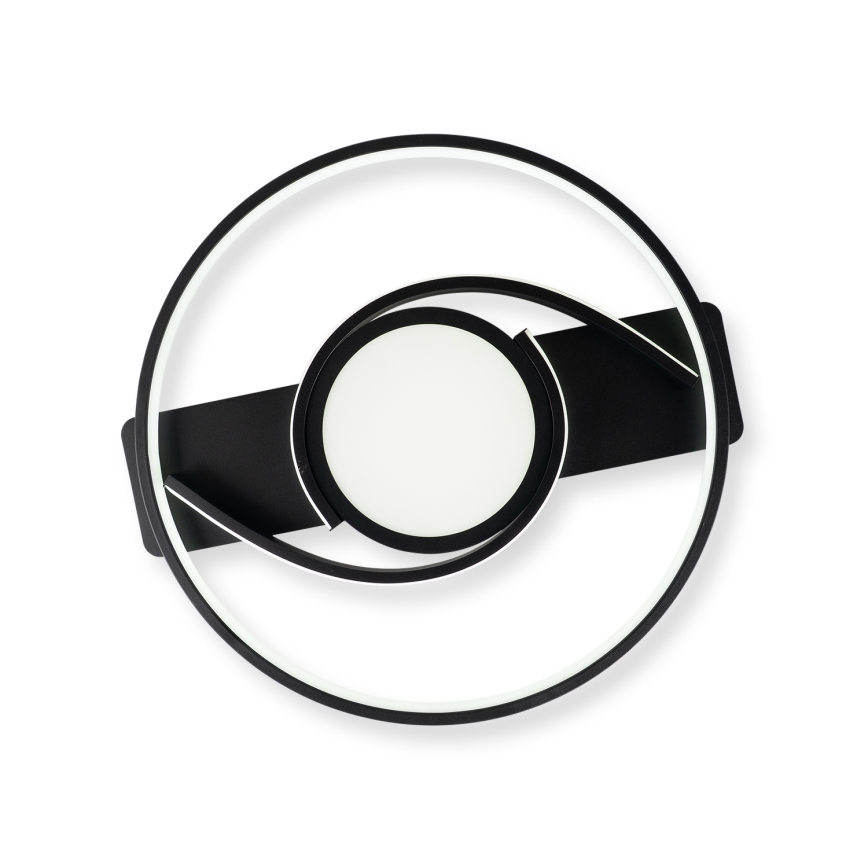 Brilagi - Plafonieră LED dimmabilă TWIRL LED/38W/230V 3000-6000K negru + telecomandă