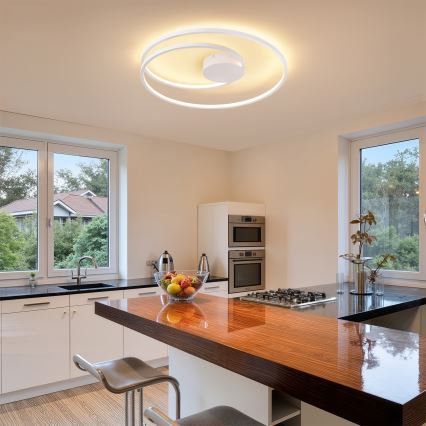 Brilagi - Plafonieră LED dimmabilă TWISTER LED/75W/230V 3000-6000K Ø 70 cm albă + telecomandă