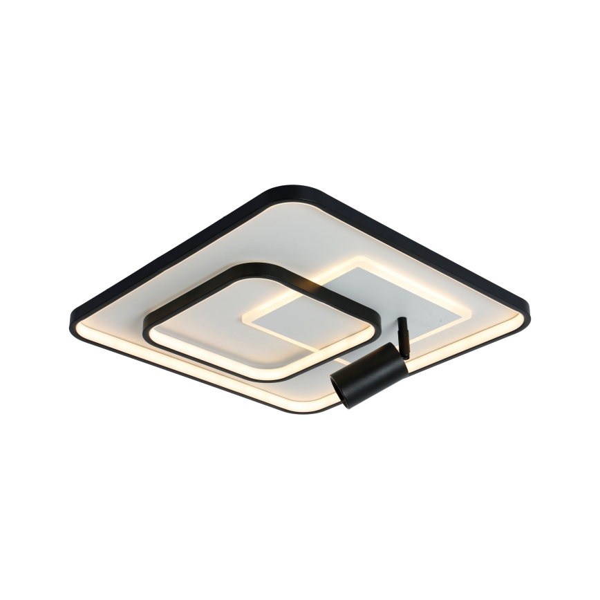 Brilagi - Plafonieră LED reglabilă UNITY LED/75W/230V + 1xGU10/3W 3000-6000K 50x50 cm alb/negru + telecomandă
