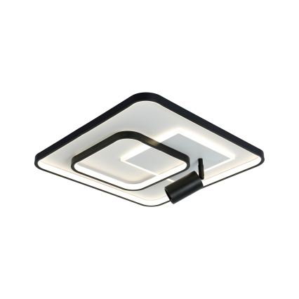 Brilagi - Plafonieră LED reglabilă UNITY LED/75W/230V + 1xGU10/3W 3000-6000K 50x50 cm alb/negru + telecomandă