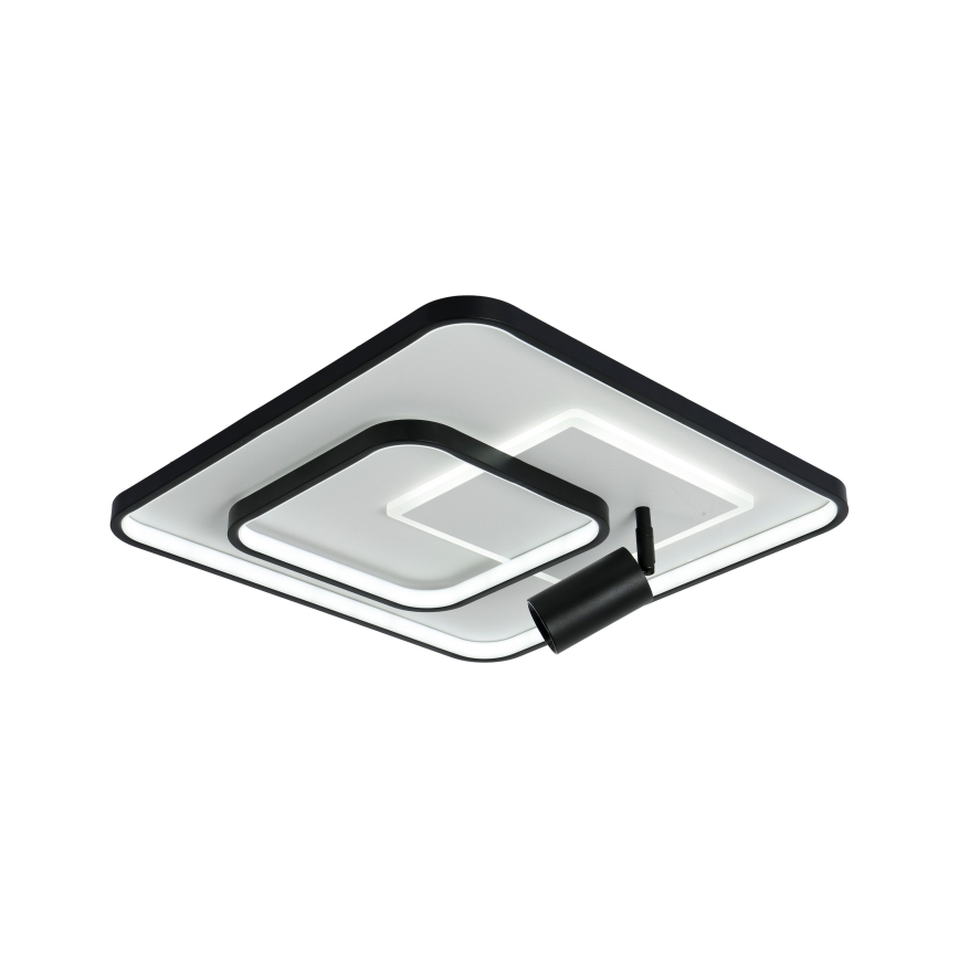 Brilagi - Plafonieră LED reglabilă UNITY LED/75W/230V + 1xGU10/3W 3000-6000K 50x50 cm alb/negru + telecomandă