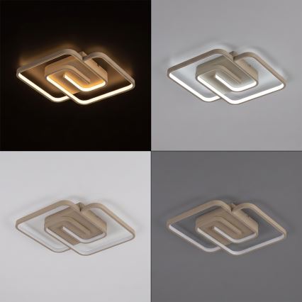 BRILAGI - Plafonieră LED dimabilă VELO LED/64W/230V 3000-6500K 48x48 cm bej + telecomandă