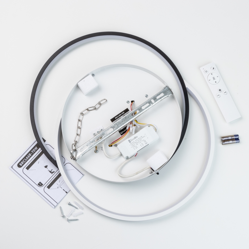 Brilagi - plafonieră LED dimabilă VELO XL LED/83W/230V 3000-6500K 46,7x59,5 cm + telecomandă