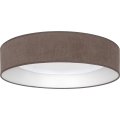 Brilagi - Plafonieră LED dimabilă VELVET SMART VARI LED/24W/230V 3000-6500K Ø45 cm maro + telecomandă