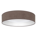 Brilagi - Plafonieră LED dimabilă VELVET SMART VARI LED/36W/230V 3000-6500K Ø 55 cm maro + telecomandă