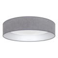Brilagi - Plafonieră LED dimabilă VELVET SMARTIX LED/36W/230V 3000-6000K Ø 55 cm gri Wi-Fi Tuya Beacon + telecomandă