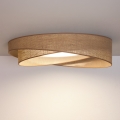 BRILAGI - Plafonieră LED dimabilă VELVET TWIST LED/36W/230V 3000-6000K Ø 65 cm Wi-Fi Tuya Beacon bej + cu telecomandă