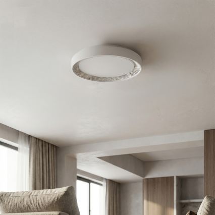 Brilagi - Plafonieră LED dimabilă WALDO LED/48W/230V 3000-6500K Ø 40 cm alb/argintiu + telecomandă