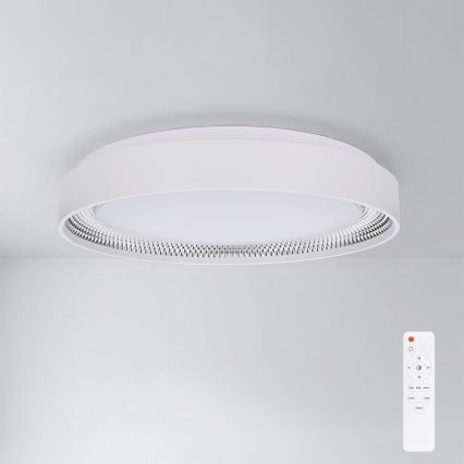 Brilagi - Plafonieră LED dimabilă WALDO LED/48W/230V 3000-6500K Ø 40 cm alb/argintiu + telecomandă