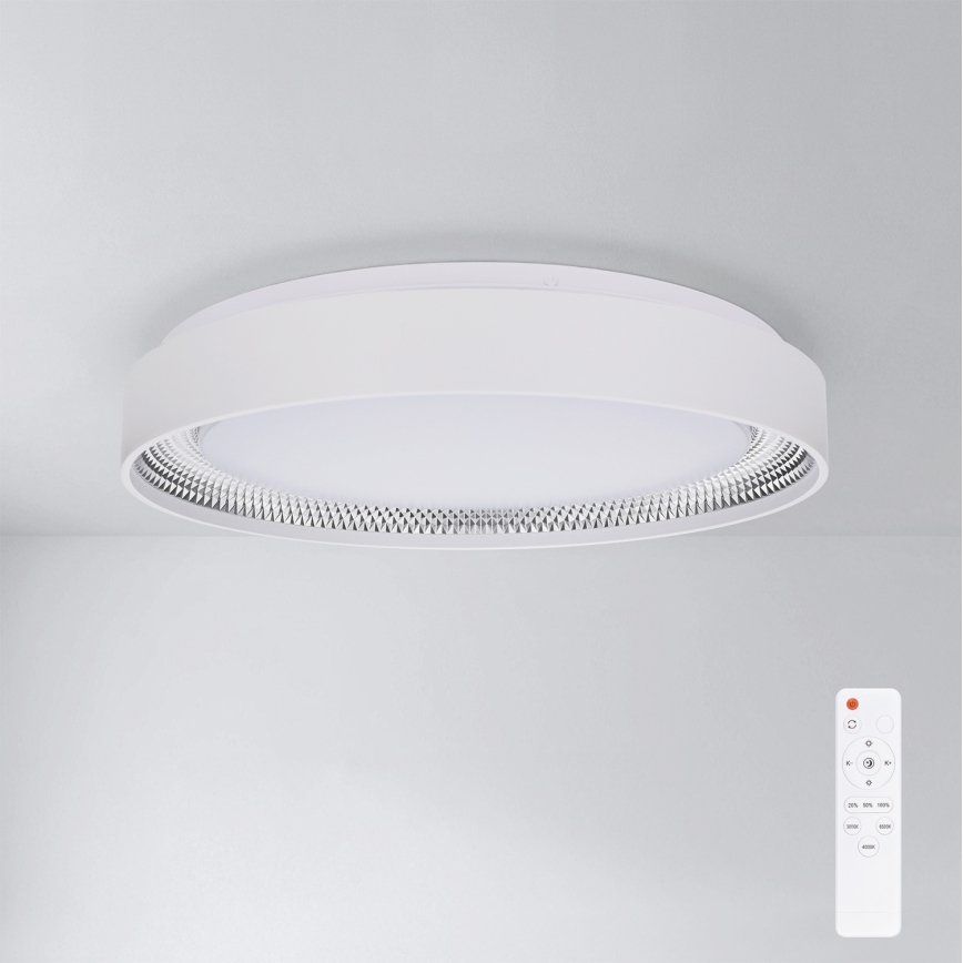 Brilagi - Plafonieră LED dimabilă WALDO LED/48W/230V 3000-6500K Ø 40 cm alb/argintiu + telecomandă