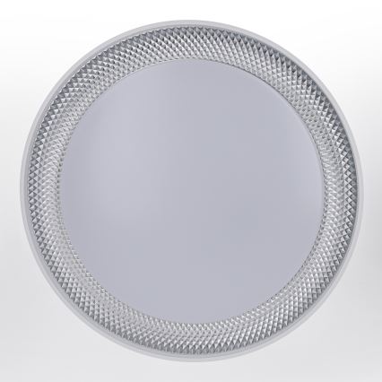 Brilagi - Plafonieră LED dimabilă WALDO LED/48W/230V 3000-6500K Ø 40 cm alb/argintiu + telecomandă