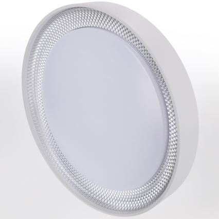 Brilagi - Plafonieră LED dimabilă WALDO LED/48W/230V 3000-6500K Ø 40 cm alb/argintiu + telecomandă