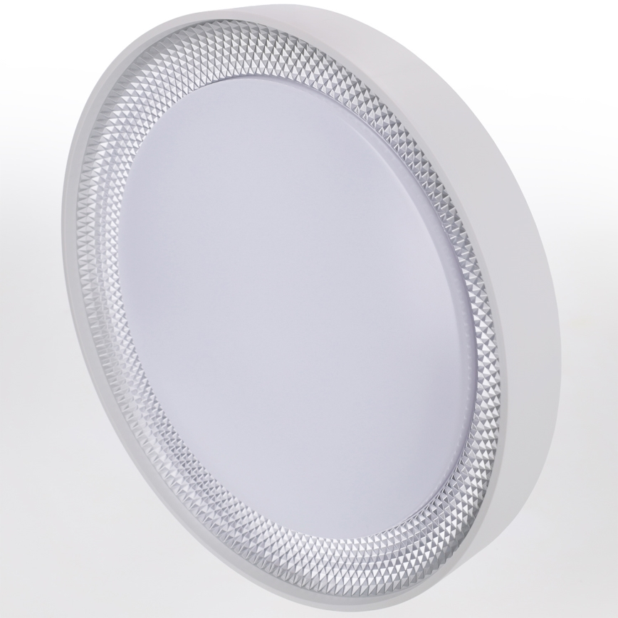 Brilagi - Plafonieră LED dimabilă WALDO LED/48W/230V 3000-6500K Ø 40 cm alb/argintiu + telecomandă