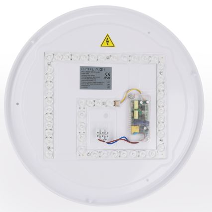 Brilagi - Plafonieră LED dimabilă WALDO LED/48W/230V 3000-6500K Ø 40 cm alb/argintiu + telecomandă