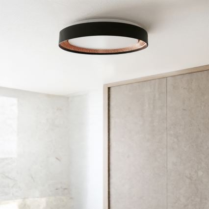 Brilagi - Plafonieră LED dimabilă WALDO LED/48W/230V 3000-6500K Ø 40 cm negru/auriu + telecomandă