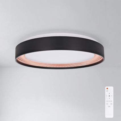 Brilagi - Plafonieră LED dimabilă WALDO LED/48W/230V 3000-6500K Ø 40 cm negru/auriu + telecomandă