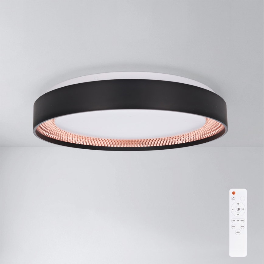 Brilagi - Plafonieră LED dimabilă WALDO LED/48W/230V 3000-6500K Ø 40 cm negru/auriu + telecomandă