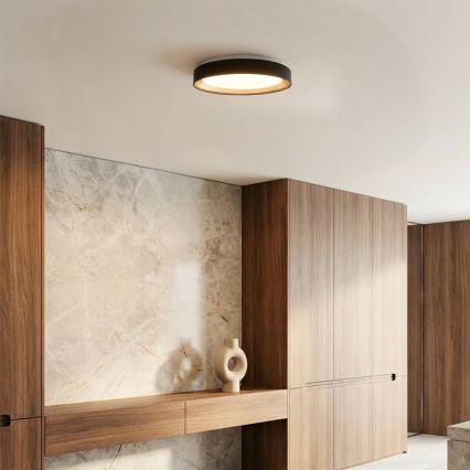 Brilagi - Plafonieră LED dimabilă WALDO LED/48W/230V 3000-6500K Ø 40 cm negru/auriu + telecomandă