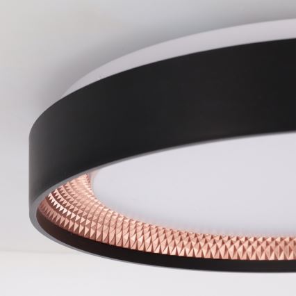 Brilagi - Plafonieră LED dimabilă WALDO LED/48W/230V 3000-6500K Ø 40 cm negru/auriu + telecomandă
