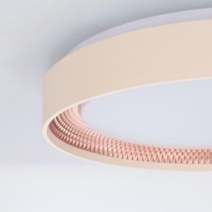 Brilagi - Plafonieră LED WALDO reglabilă, 48 W, 230 V, 3000–6500 K, Ø 40 cm, bej/auriu + telecomandă