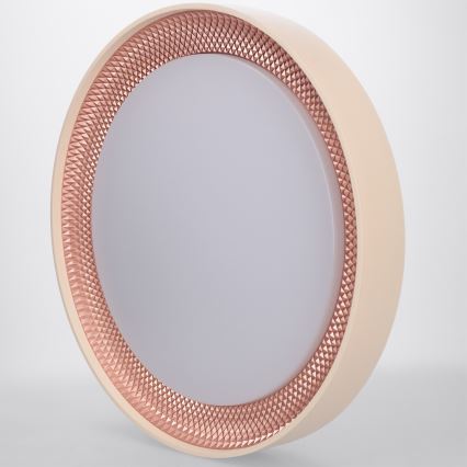 Brilagi - Plafonieră LED WALDO reglabilă, 48 W, 230 V, 3000–6500 K, Ø 40 cm, bej/auriu + telecomandă