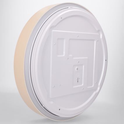 Brilagi - Plafonieră LED WALDO reglabilă, 48 W, 230 V, 3000–6500 K, Ø 40 cm, bej/auriu + telecomandă