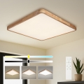 BRILAGI - Plafonieră LED dimabilă WOODLINE SQUARE LED/100W/230V 3000-6000K stejar 80x80 cm + telecomandă