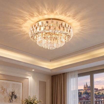BRILAGI - Plafonieră LED reglabilă AURELIA LED/45W/230V 3000-6000K Ø 50 cm aurie + telecomandă