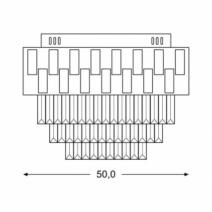 BRILAGI - Plafonieră LED reglabilă AURELIA LED/45W/230V 3000-6000K Ø 50 cm aurie + telecomandă