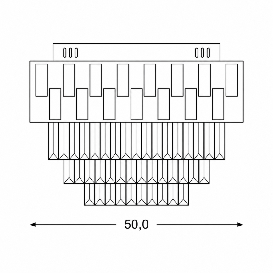 BRILAGI - Plafonieră LED reglabilă AURELIA LED/45W/230V 3000-6000K Ø 50 cm aurie + telecomandă