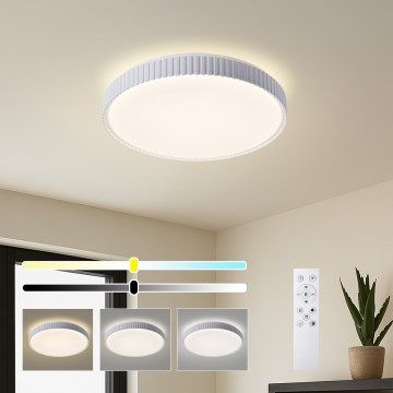 Brilagi - Plafonieră LED dimerizabilă CORVO LED/72W/230V 3000-6000K albă, diametru 50 cm + telecomandă