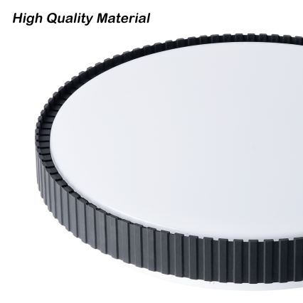 Brilagi - Plafonieră LED dimabilă CORVO LED/72W/230V 3000-6000K neagră Ø 50 cm + telecomandă