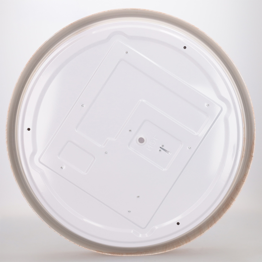 Brilagi - Lampă de tavan LED cu reglare a intensității FLOCO LED/48W/230V Ø 40 cm, decor lemn/alb + telecomandă