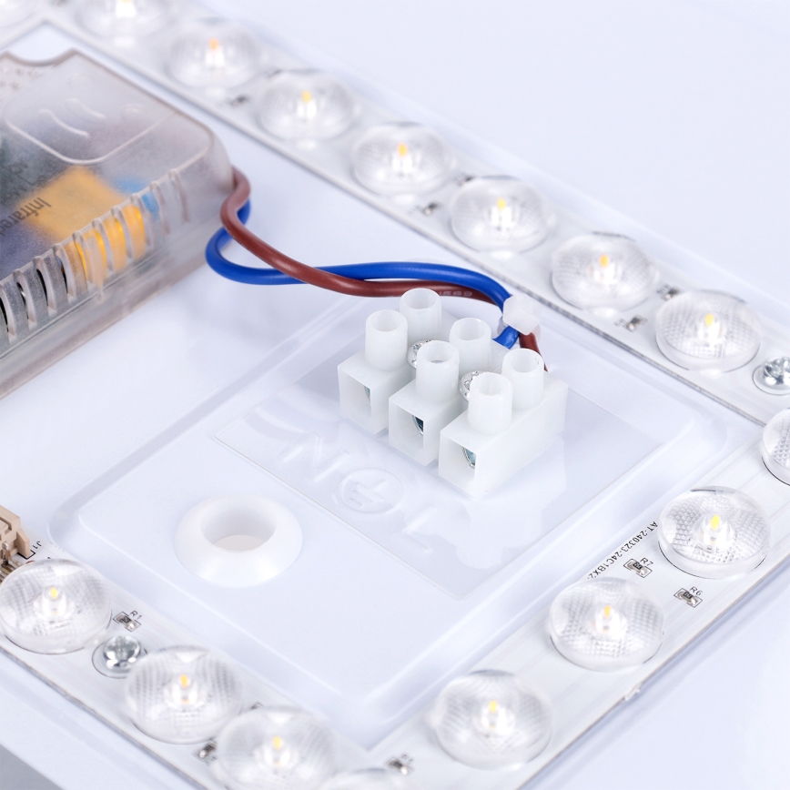 Brilagi - Plafonieră LED dimabilă LUCIA, 48 W, 230 V, 3000–6500 K, Ø 41 cm, negru, cu telecomandă
