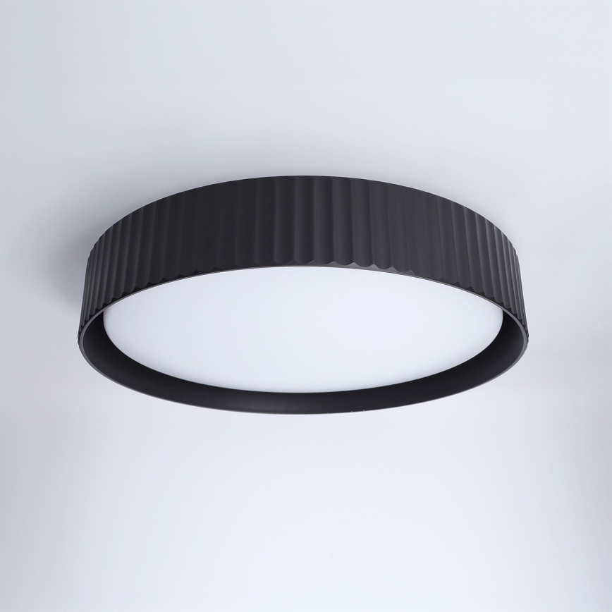 Brilagi - Plafonieră LED dimabilă LUCIA, 48 W, 230 V, 3000–6500 K, Ø 41 cm, negru, cu telecomandă