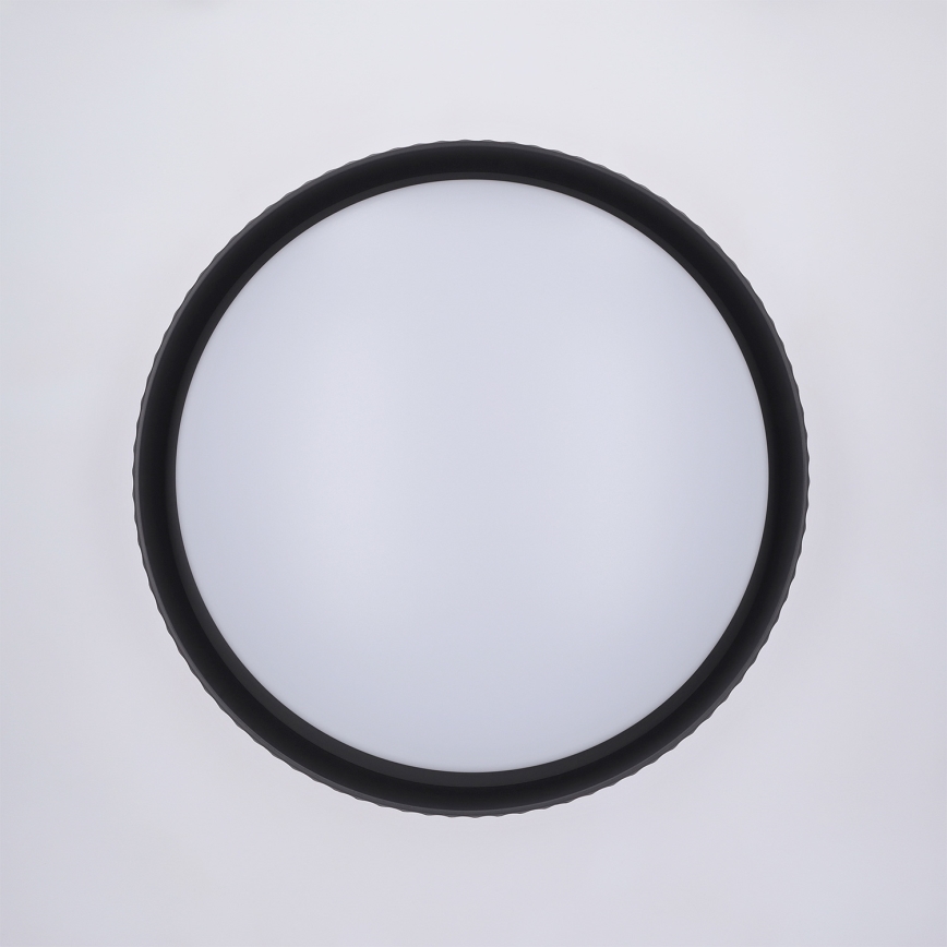 Brilagi - Plafonieră LED dimabilă LUCIA, 48 W, 230 V, 3000–6500 K, Ø 41 cm, negru, cu telecomandă