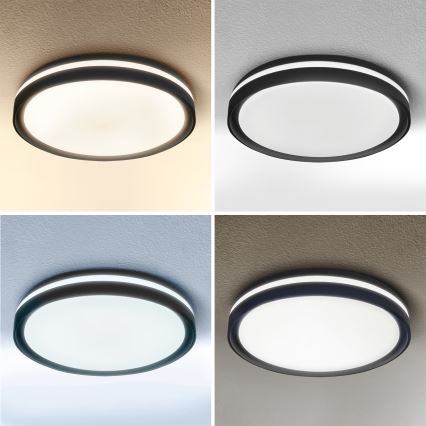 Brilagi - Plafonieră LED reglabilă în intensitate NAOMI LED/48W/230V 3000-6500K Ø 39 cm neagră + telecomandă