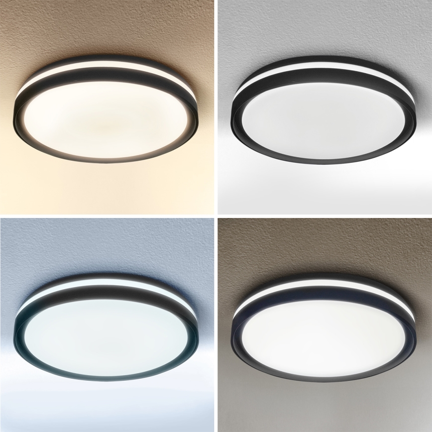 Brilagi - Plafonieră LED reglabilă în intensitate NAOMI LED/48W/230V 3000-6500K Ø 39 cm neagră + telecomandă