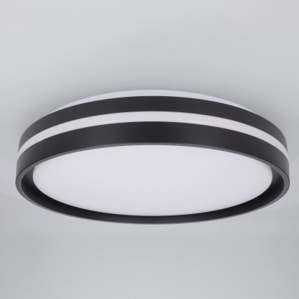 Brilagi - Plafonieră LED reglabilă în intensitate NAOMI LED/48W/230V 3000-6500K Ø 39 cm neagră + telecomandă