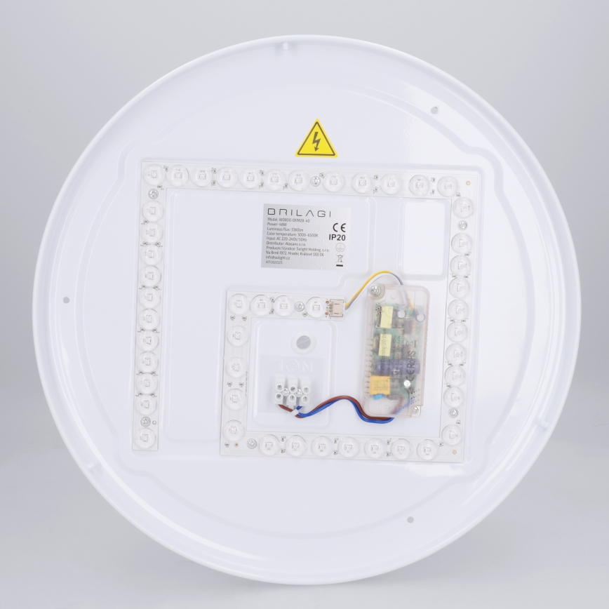 Brilagi - Plafonieră LED reglabilă în intensitate NAOMI LED/48W/230V 3000-6500K Ø 39 cm neagră + telecomandă