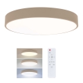 Brilagi - Plafonieră LED dimerizabilă POOL LED/36W/230V 3000-6000K Ø 30 cm bej + telecomandă