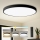 Brilagi - Plafonieră LED dimerizabilă POOL SMART, 180W, 230V, 3000–6000K, Ø 120 cm, Wi‑Fi Tuya, negru + telecomandă