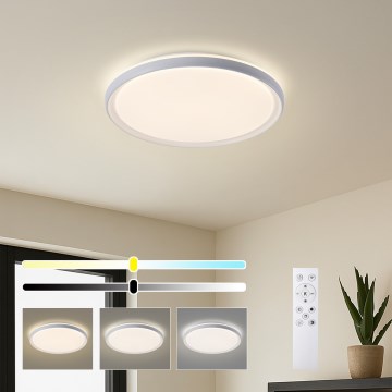 Brilagi - Plafonieră LED dimerizabilă RIVO LED/72W/230V 3000-6000K, albă, diam. 50 cm + telecomandă